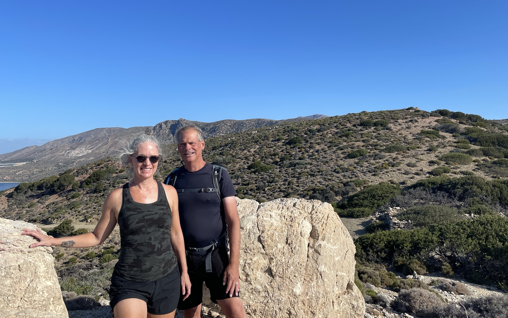 Up over the coast of Crete, on our last hike.